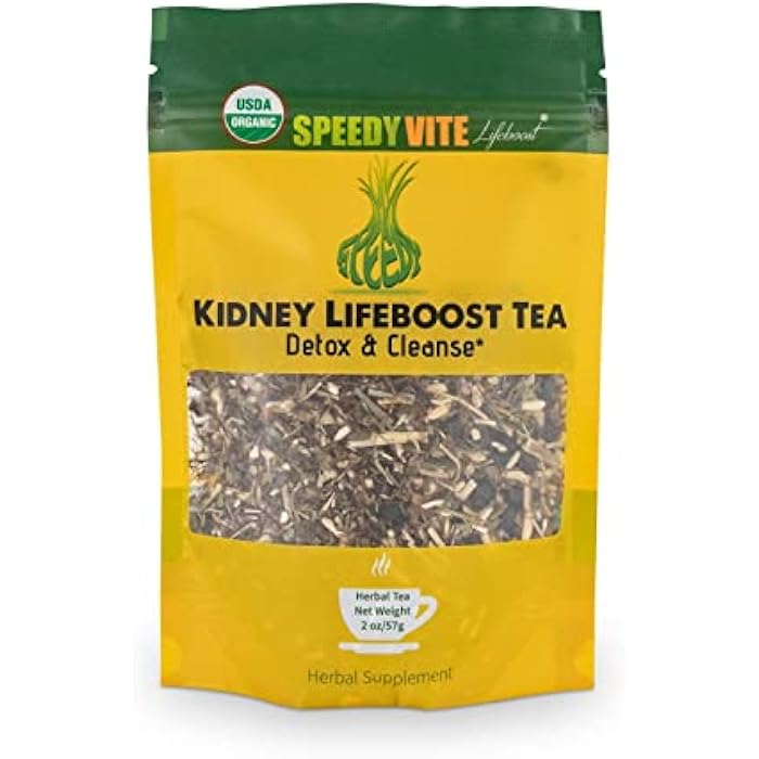 Kidney Bladder LifeBoost Tea Herbal Supplement - USDA Organic Cleanses & Supports Urinary Tract Health - Marshmallow Root Dandelion Leaf Goldenrod Juniper Hydrangea +More Natural Detox