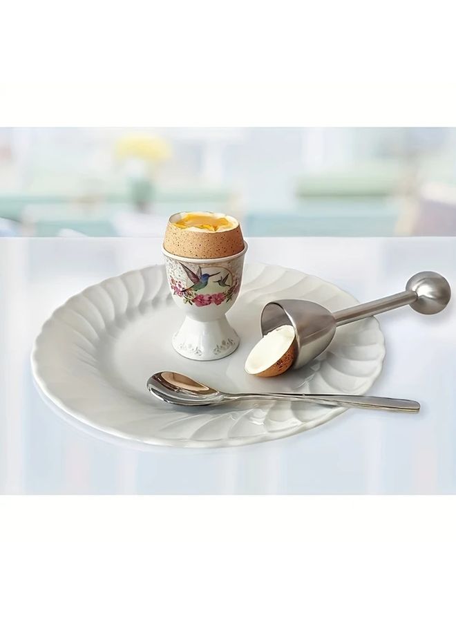 Adjustable Egg Topper Opener Tool For Soft Boiled Eggs 188 Stainless Steel 1pc - Image 2
