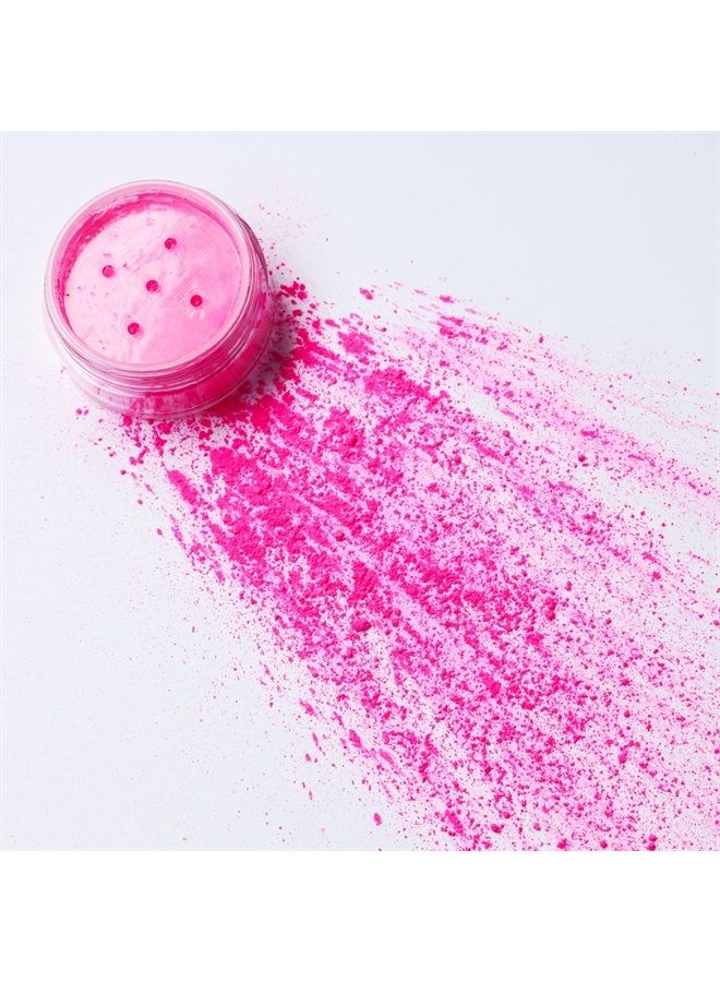 Moon Glow Blacklight Neon UV Pigment Shaker 0.1oz Set of 8 – Glows brightly under Blacklights/UV Lighting! Use on the face/body, as loose eye shadow and for nail art - Image 2