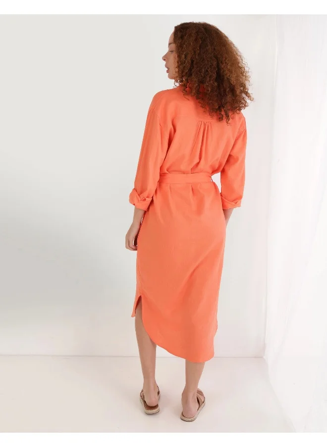 Aerie Tie Detail Button Down Dress