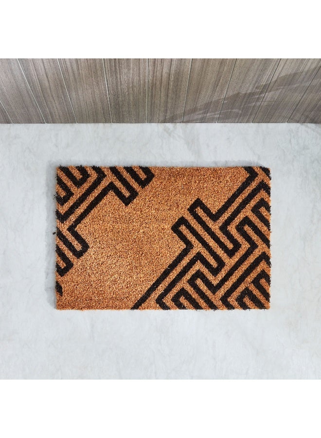 هوم بوكس سجادة باب من ألياف جوز الهند مطبوعة بتصميم زورو  سم - Image 2