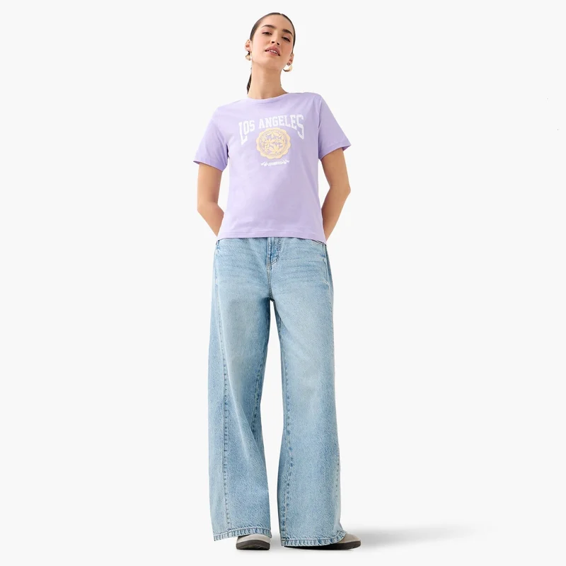 Splash FAV Varsity Print T-shirt