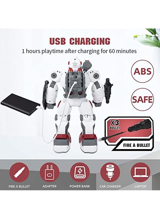 Arabest Robot Toys, Smart Programmable Remote Control Robots Shooting Walking Dancing Interactive Robot for Kids, RC Robot with 2.4GHz Sensing Gesture Control for Boys Girls 6-12  - Image 5