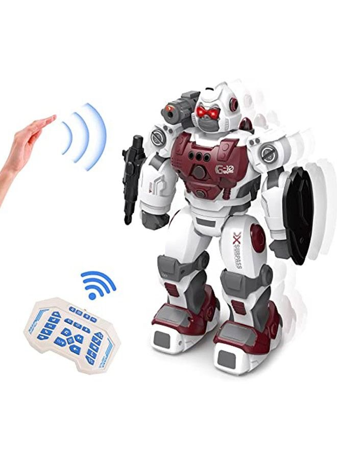Arabest Robot Toys, Smart Programmable Remote Control Robots Shooting Walking Dancing Interactive Robot for Kids, RC Robot with 2.4GHz Sensing Gesture Control for Boys Girls 6-12  - Image 1