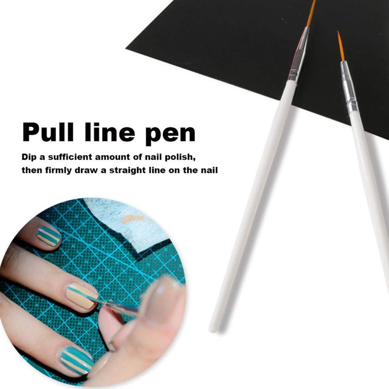 DALUCI Nail Art Kit 30Piece Nail Painting Design Set with 15 Brushes 5 Dotting Pens 10 Striping Tapes Professional Nail Art Tools for Acrylic Gel Manicure Pedicure DIY Nail Decoration - Image 3