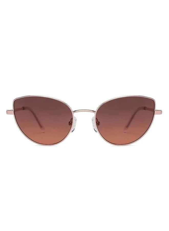John Jacobs John Jacobs | Gold Pink Cat Eye UV Protected Sunglasses | For Women | Size - Large | JJ S13867 - Pack of 1