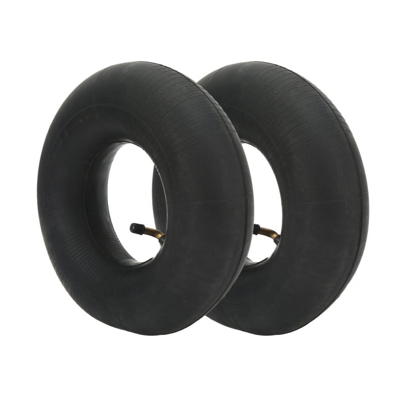 4.10/3.50-6 Inner Tube with TTR87 Metal Bend Valve - Shock Absorption and Explosion Proof Rubber Tire Inner Tubes for Wheelbarrows and Lawn Mowers - Image 1