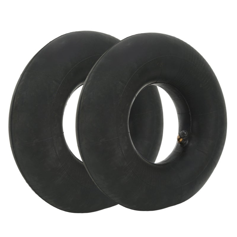 4.10/3.50-6 Inner Tube with TTR87 Metal Bend Valve - Shock Absorption and Explosion Proof Rubber Tire Inner Tubes for Wheelbarrows and Lawn Mowers - Image 2