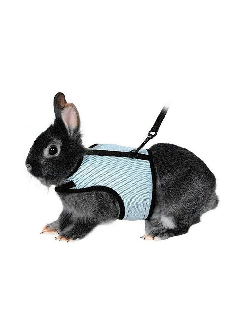 Soft Harness with Elastic Leash Breathable Mesh Nylon Fabric for Rabbits Small Animals Bunny Hamsters Cats - Image 4