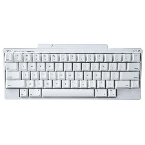 HHKB - لوحة مفاتيح هاكينغ السعيدة الاحترافية هايبرد نوع-S ثلجية (لاسلكية، بلوتوث، سلكية، USB، صامتة، ماك، ويندوز، بيضاء، مطبوعة) مع ضمان استبدال متقدم لمدة 2 سنة - Image 1