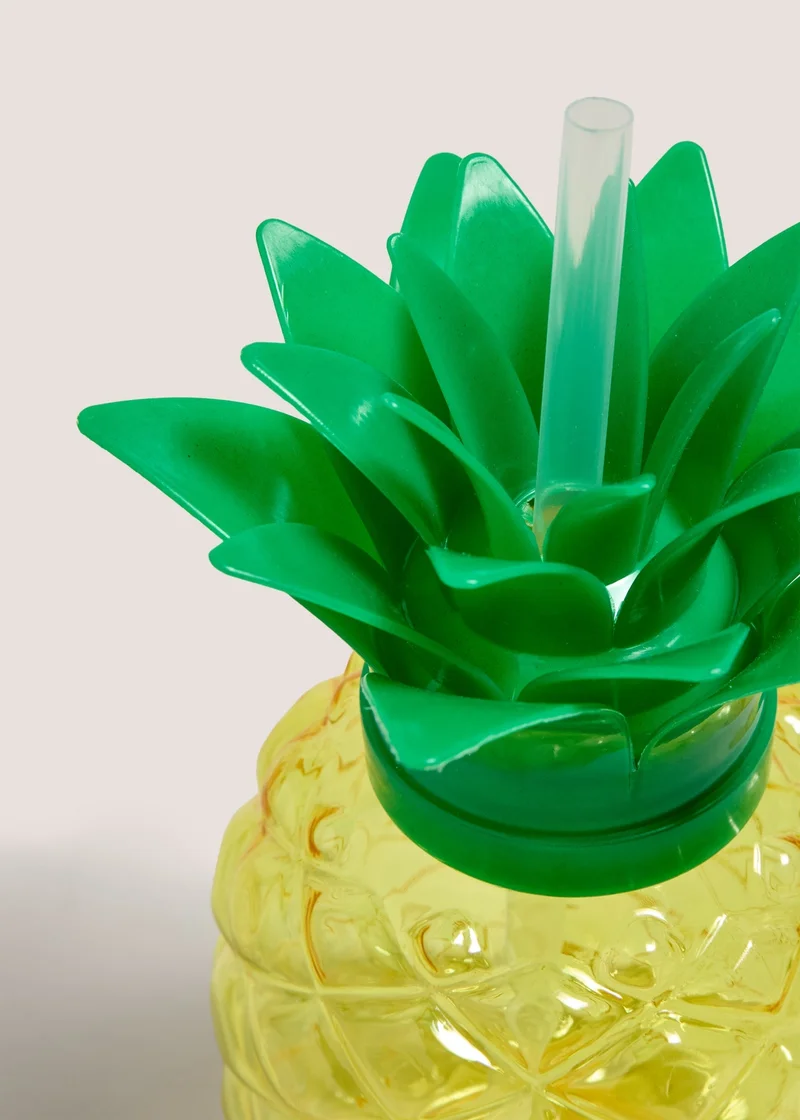 Matalan Twisty Pineapple Straw Cup Yellow
