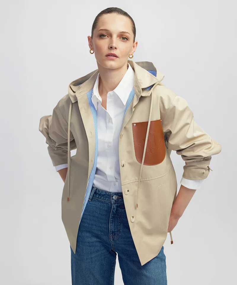 Contrast Pocket Coat