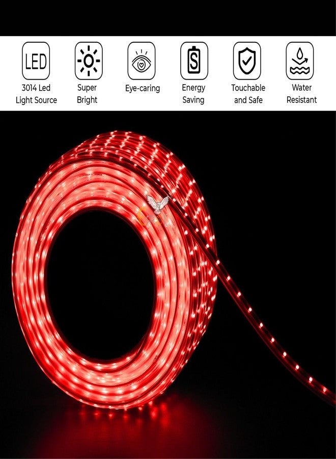 Errol led Strip Lights for Decoration | Waterproof Strip Light for Home Decoration | Energy Saving Rope Light for Ceiling | Home Decoration Light for Diwali | Christmas (Red, 3 Meter) - Image 3