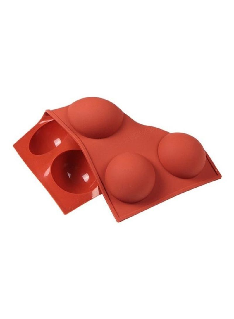 NIBEMINENT Silicone Chocolate Cupcake Cake Mold Brown 3.4x9x5.1cm - Image 1