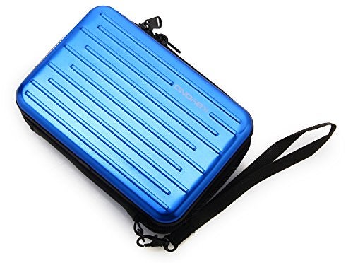KAYOND Anti-Shock Silver Aluminium Carry Travel Protective Storage Case Bag for 2.5" Inch Portable External Hard Drive HDD USB 2.0/3.0 (Blue) - Image 3