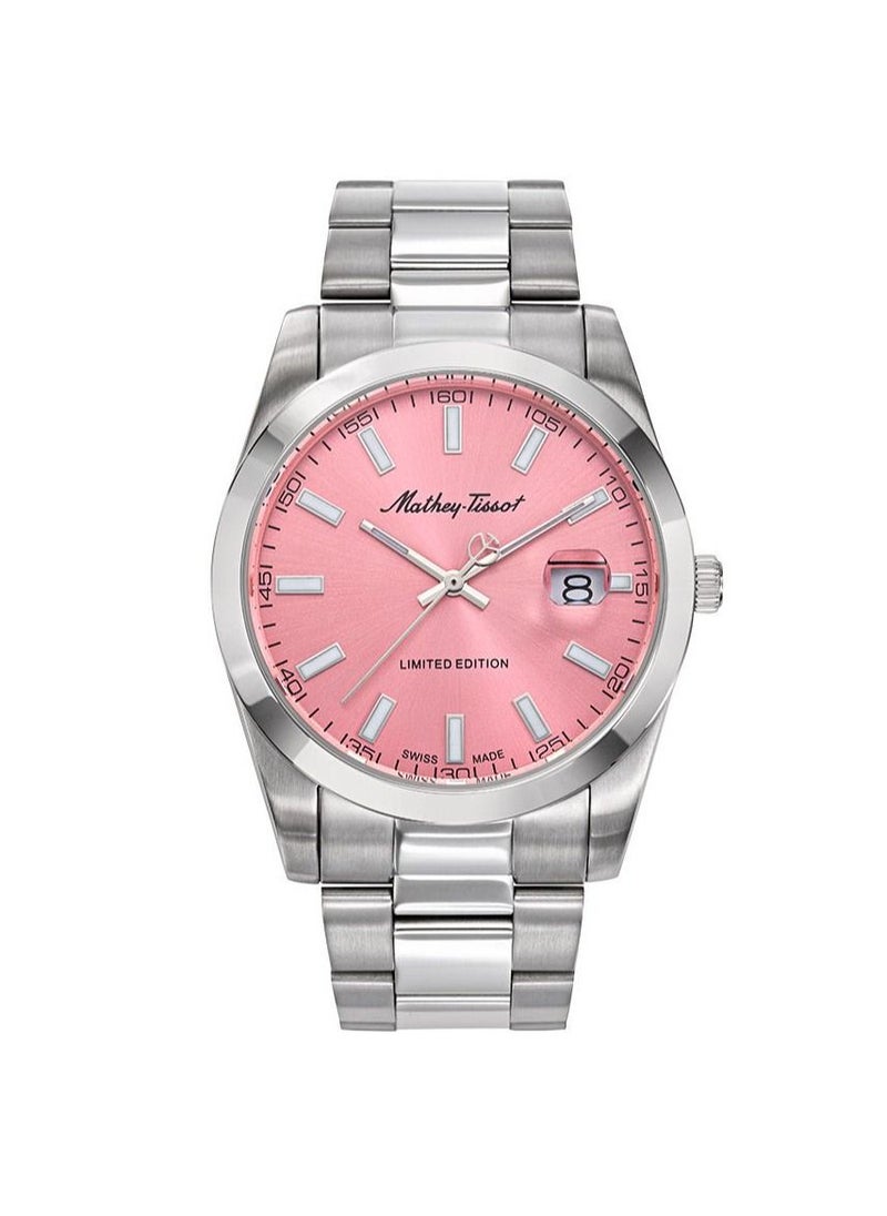 Mathey-Tissot Mathey-Tissot Mathy I LE Quartz Pink Dial Men's Watch H451PK  - Image 1
