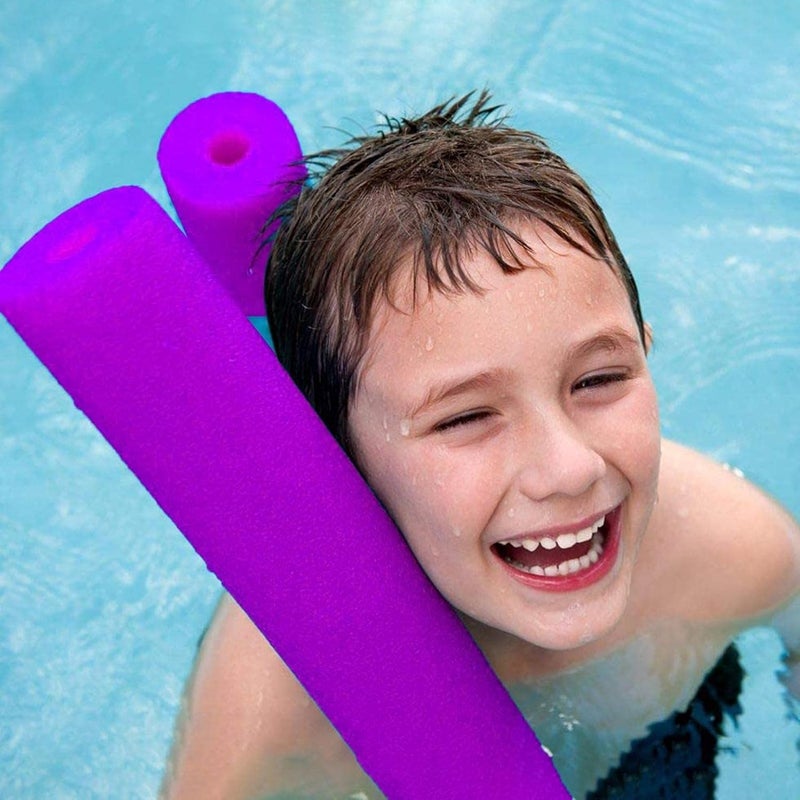 DeloPik Colorful Pool Noodles Foam Swim Noodles, Hollow Swimming Pool Noodle Bulk Bright Pool Noodles Floats Heavy Duty for Swimming Floating, Craft Projects,Padding Bumper,.. - Image 4