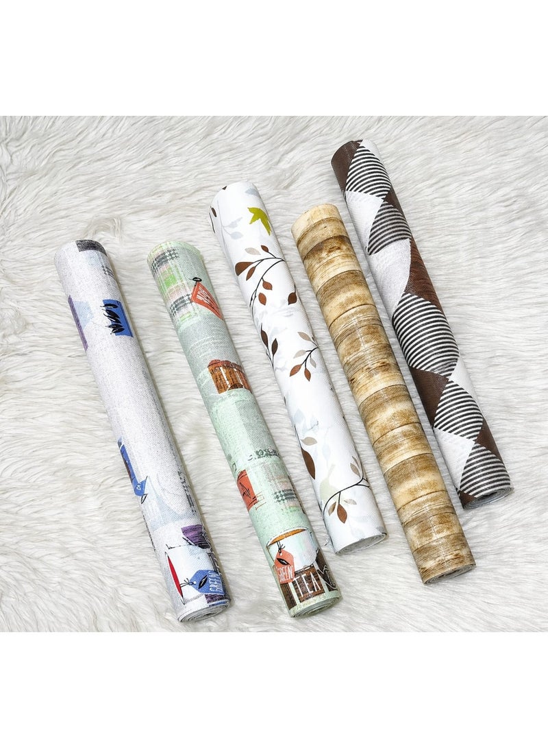 10-meter roll of non-slip mat for drawers and kitchen - assorted shapes and colors - Image 3