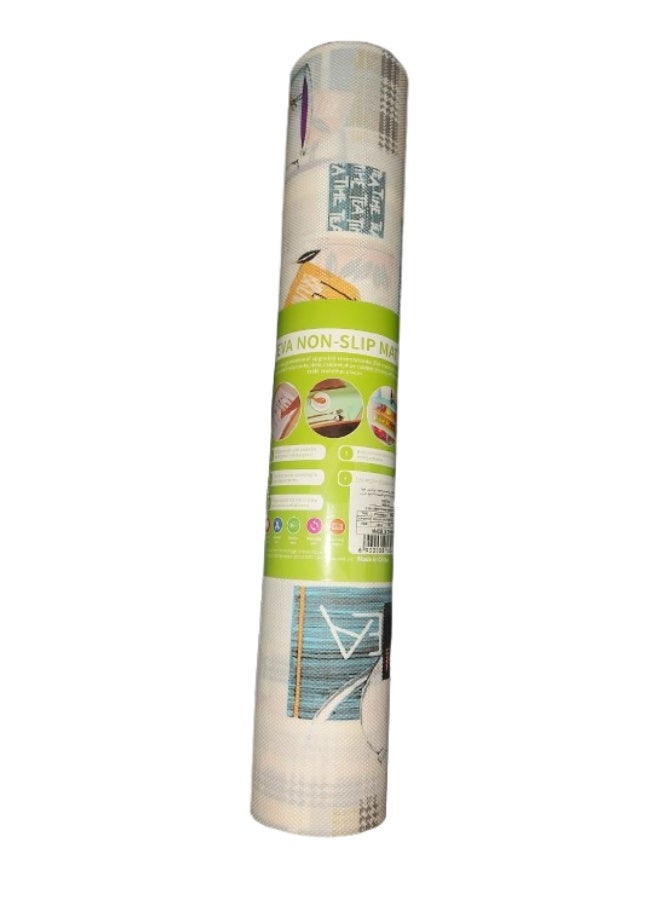 10-meter roll of non-slip mat for drawers and kitchen - assorted shapes and colors - Image 4
