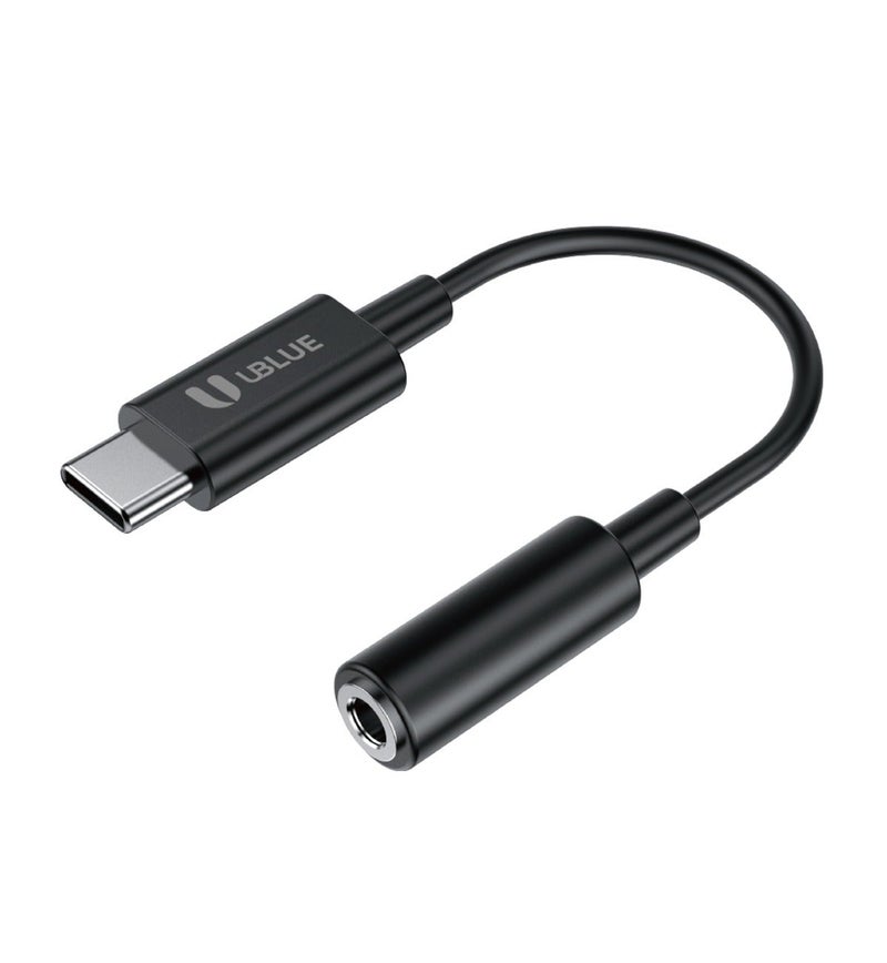 UBLUE AUX to Type-C Adapter, USB-C to 3.5mm Headphone Adapter, SNR -95dB, THD+N 0.03%, 10cm, Black, for iPhone 15/16/17 pro max, iPad mini 7, MacBook Pro, iPad, Samsung S25 Ultra/S24/23 - Image 2