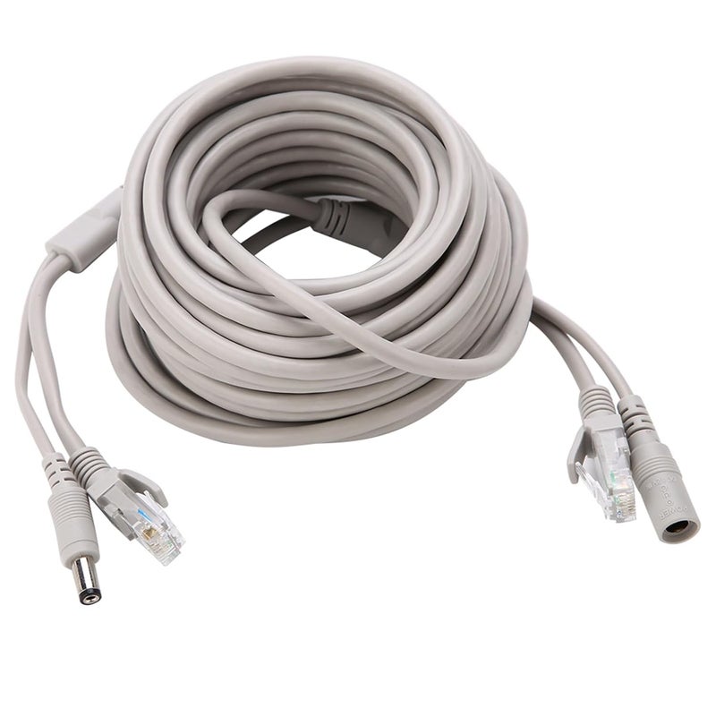 Ethernet Cable with RJ45 and DC Power, Cat 5 Two - in - One, 5M 10M 15M 20M Length Options - Compatible with IP Cameras, 10Mbps 100Mbps Network Support (10M) - Image 4