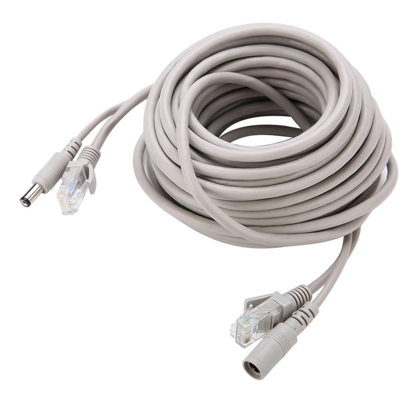Ethernet Cable with RJ45 and DC Power, Cat 5 Two - in - One, 5M 10M 15M 20M Length Options - Compatible with IP Cameras, 10Mbps 100Mbps Network Support (10M) - Image 2