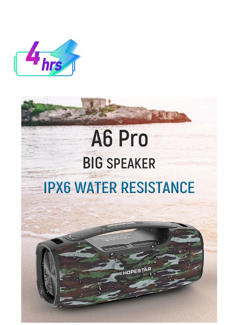 HOPESTAR A6 A6 Pro Bluetooth Speaker Portable Wireless Loudspeaker Sound System 3D Stereo Outdoor Waterproof - Image 1
