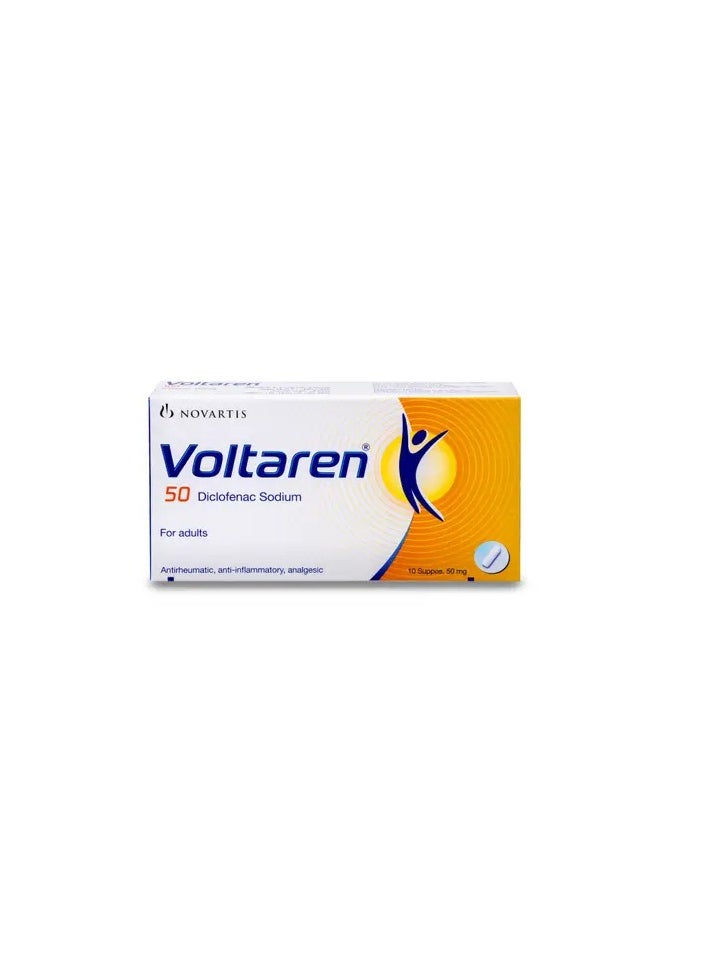 NOVARTIS Voltaren 50Mg Suppositories For Adult 10'S  - Image 1