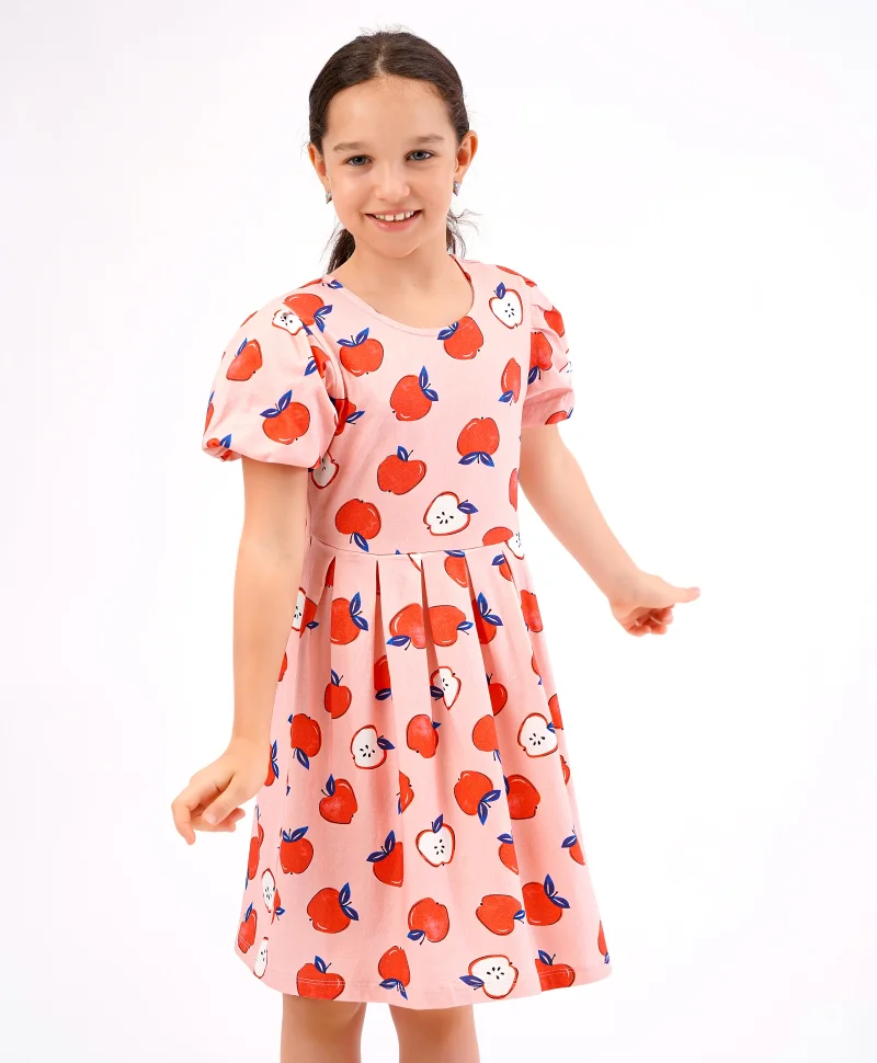 Primo Gino Primo Gino All Over Fruit Print Dress - Peach