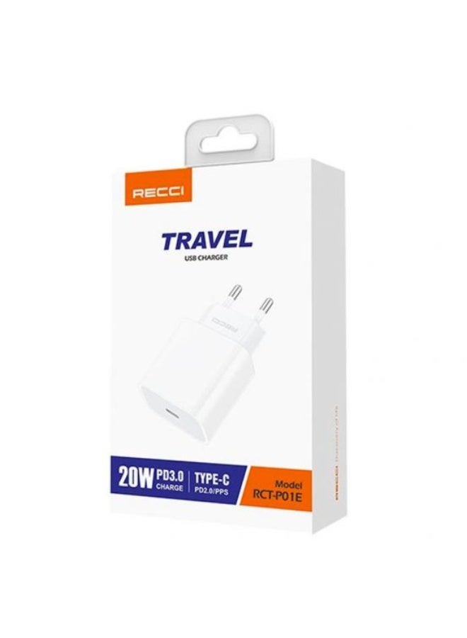 Recci Home Charger Adapter 20W, RC-P01 - Image 3