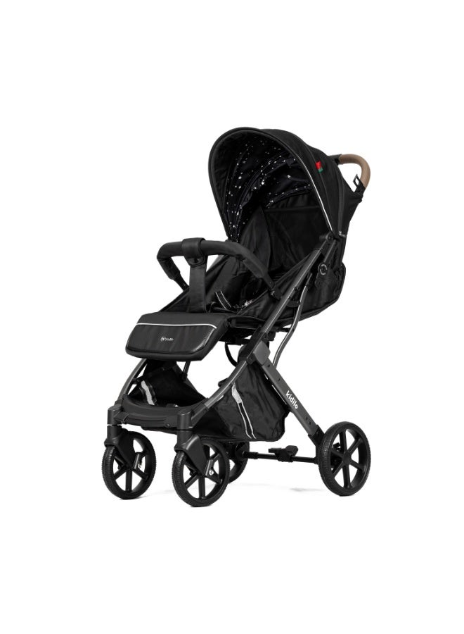 كيديليو عربة أطفال خفيفة الوزن من كيديلو، قابلة للطيّ، مزوّدة بمظلّة قابلة للتعديل، ومقبض يمكن عكس اتجاهه، مع ميزات أمان متكاملة، وعجلات دوّارة بزاوية 360 درجة، وتصميم مضغوط وسهل للحمل والتخزين، يوفّر راحة مثالية أثناء السفر. - Image 1