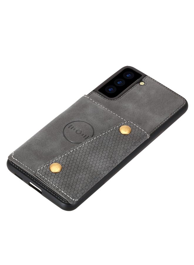 S-TOP Case For Samsung Galaxy S22 5G Double Buckle PU + TPU Magnetic Phone Case - Image 3