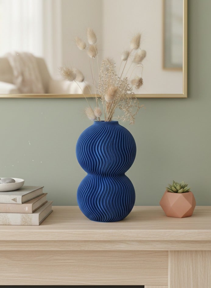 أخوة ثلاثي الأبعاد مزهرية زِن الهادئة – لمسة أناقة وهدوء للديكور العصري - Image 1