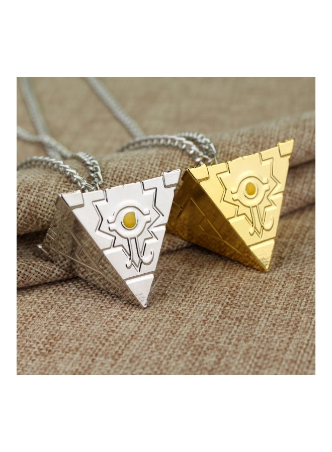 اليشمك قلادة معدنية بتصميم على شكل لغز مستوحى من مسلسل Duel Monsters - Image 3