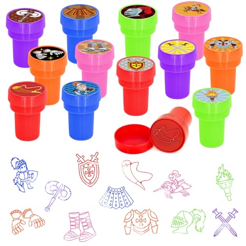Cinrobiye 24 Pcs Armor of God Party Favor StampersReligious Party Supplies Bible Verse Party Favors GiftsSunday SchoolClassroom Rewards Carnival Prizes Goodie Bag Pinata Fillers - Image 1