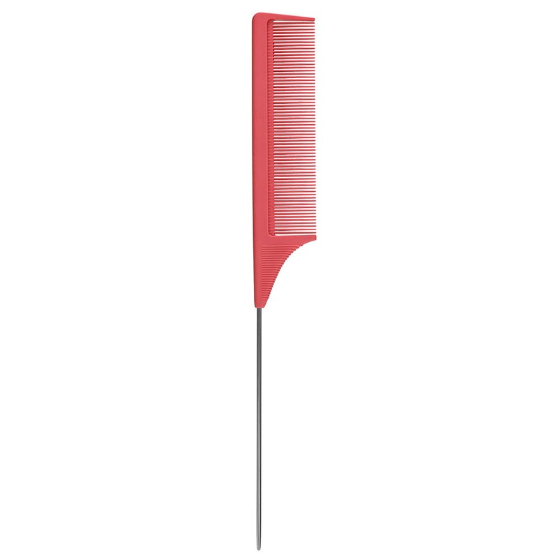 Hair Suit Oil Baking Brush Crocodile Clip Hair Dyeing Comb Hair Dyeing Brush Handle Single-Sided Soft Hair Steel Needle Tail Comb - Image 1
