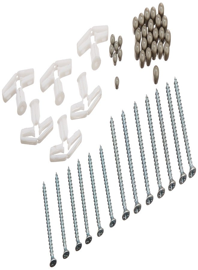 Rubbermaid FastTrack Closet Hardware Kit, White, Adjustable Custom Organization Kit Component Closet Organizer