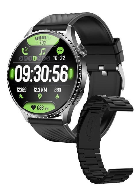 Korean Brand ST30 Smart Watch AMOLED HD Display ECG+PPG Heart Health Monitoring 50 Sports Modes IP67 Waterproof Multi-language Support