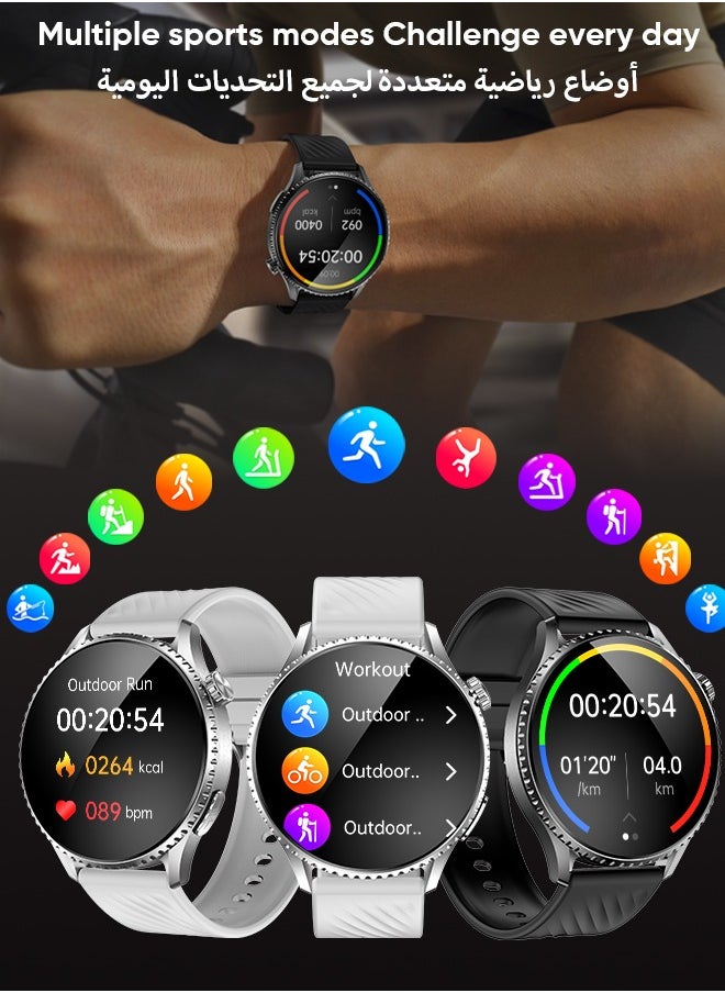 وابيك - ساعة ST30 الذكية  شاشة AMOLED عالية الدقة مع مراقبة صحة القلب بـ ECG+PPG و50 وضع رياضة ومقاومة الماء IP67 ودعم متعدد اللغات - Image 1