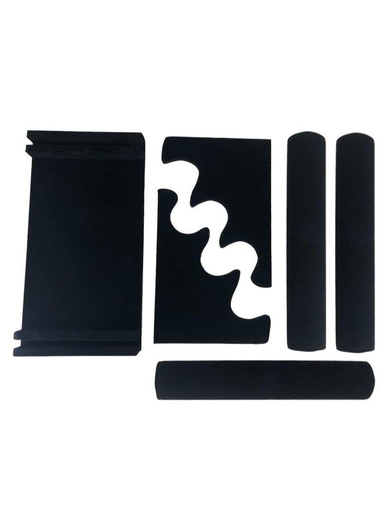 حامل أساور مخملي قابل للفصل بثلاث طبقات منظم لعرض أساور الساعات والمجوهرات - Image 2