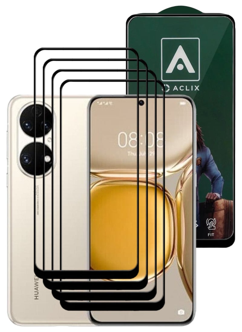 أكاليكس 4 قطع، حماية شاشة،  لهاتف هواوي P50  ، جودة ممتازة. - Image 1