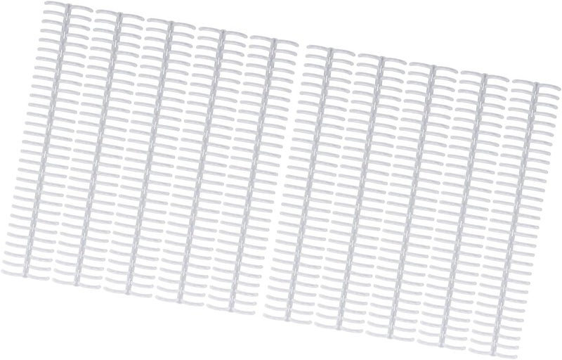 Asixxsix Plastic Binding Combs, 10 Pcs 30 Rings 19mm Diameter Binding Spine, Comb Spines with 150 Sheets Capacity for A4 B5 A5 Paper Notebook Calendar Album (Clear) - Image 2