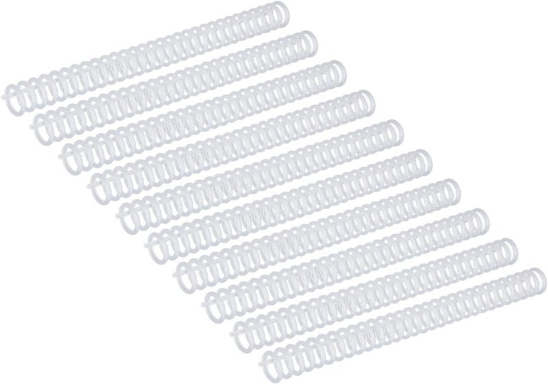 Asixxsix Plastic Binding Combs, 10 Pcs 30 Rings 19mm Diameter Binding Spine, Comb Spines with 150 Sheets Capacity for A4 B5 A5 Paper Notebook Calendar Album (Clear) - Image 5