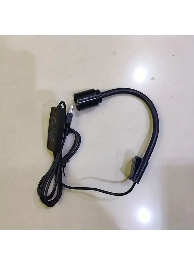 ضوء حوض أسماك LED دائري بقابض متغير اللون وضوء مركز يعمل بالطاقة عبر USB - Image 1