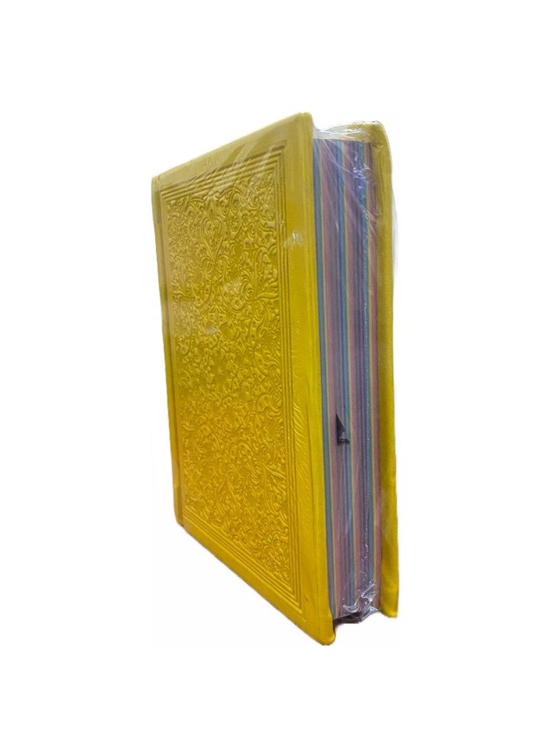 Noor Colored Qur’an With Interpretation Of The Words Of The Holy Qur’an Size14*10 Cm Yellow  - Image 2