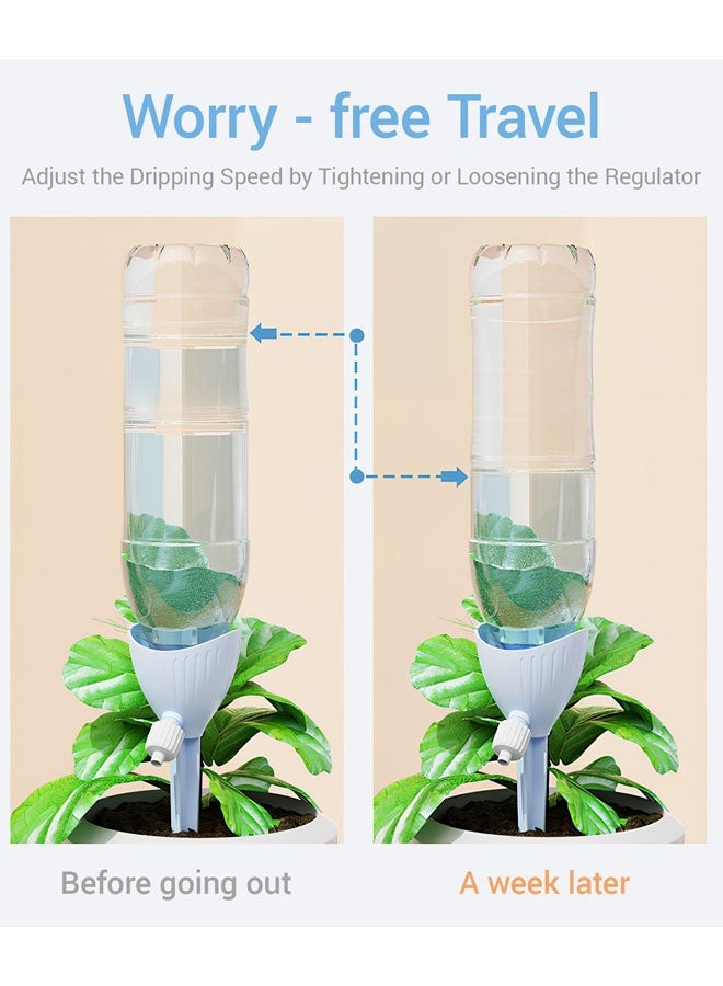 4 PCS Self Plant Watering Spikes, Automatic Plant Feeders Drip Water Devices For Outdoor Indoor Irrigation Watering Dripper Spikes System With Adjustable Slow Release Control Valve - Image 5