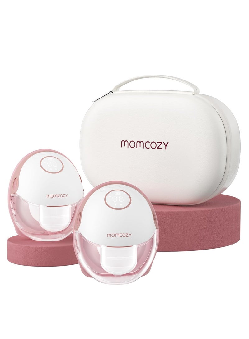 Momcozy Breast Pump Hands-Free Mobile Style | M6, Wearable Breastfeeding Pump Ideal Rhythm for More Milk, DoubleFit Flange More Fit & Discreet with 3 Modes & 9 Levels - Image 1
