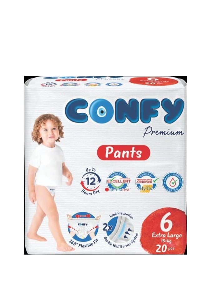 Confy Premium Baby Diaper Pants Size 6 (3x20 pcs - 60 pcs) - Image 2