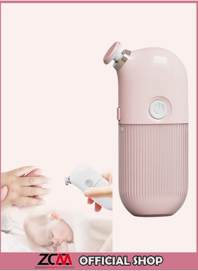 ZCM-HAPPY Electric Nail Polisher and Multi-Function Nail Clippers Set with Rechargeable Battery – Safe Baby Electric Nail Grooming Tools – Complete Baby Manicure Set for Easy and Gentle Nail Care  - Image 1