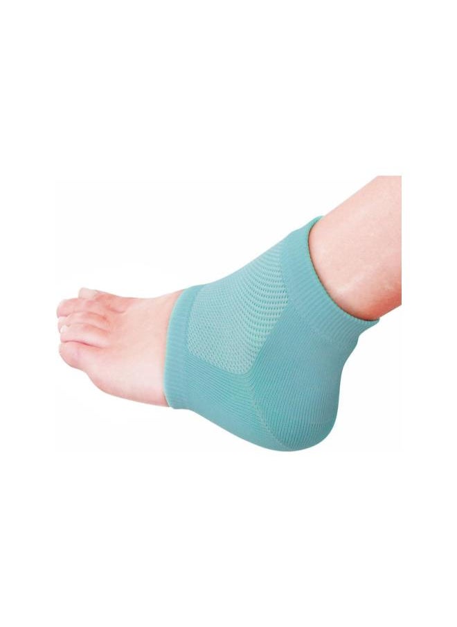 klarako - Moisturising Socks Aloe Socks Gel Heel for Spa Open Toe Socks (Light Green) - Image 1